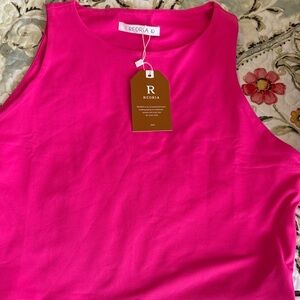 ReoRia Women's Pink Tank Top
